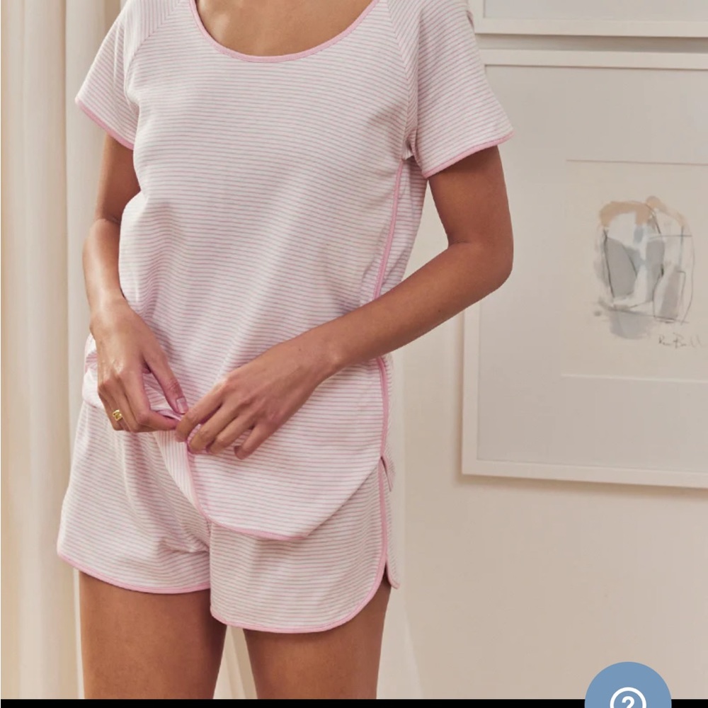 NWT Lake pajamas Pima Shorts set in Lily